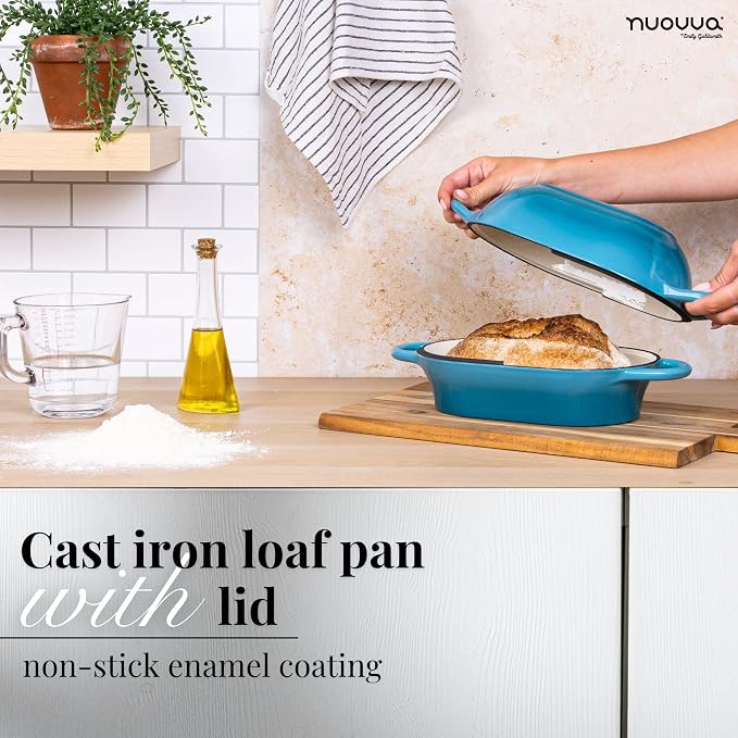 Dutch Oven For Sourdough Bread Baking – Enamelled Cast Iron Bread Loaf Pot – - Image 5