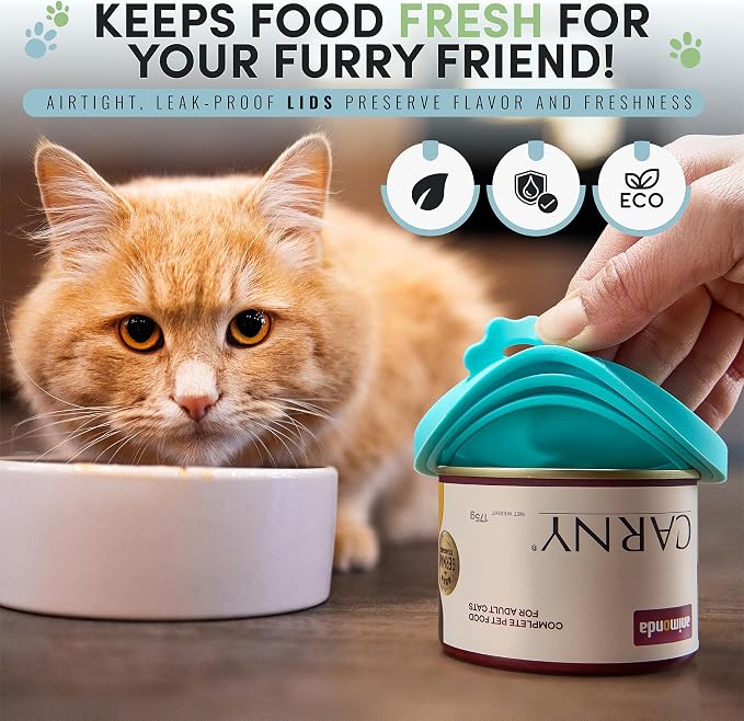 4 Pack Universal Pet Food Can Covers Lids - Image 4