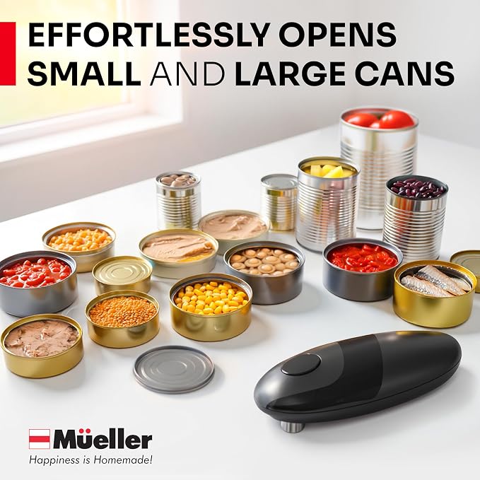 MUELLER HOME SmoothEdge Auto Electric Can Opener – Battery‑Operated One‑Touch w - Image 7