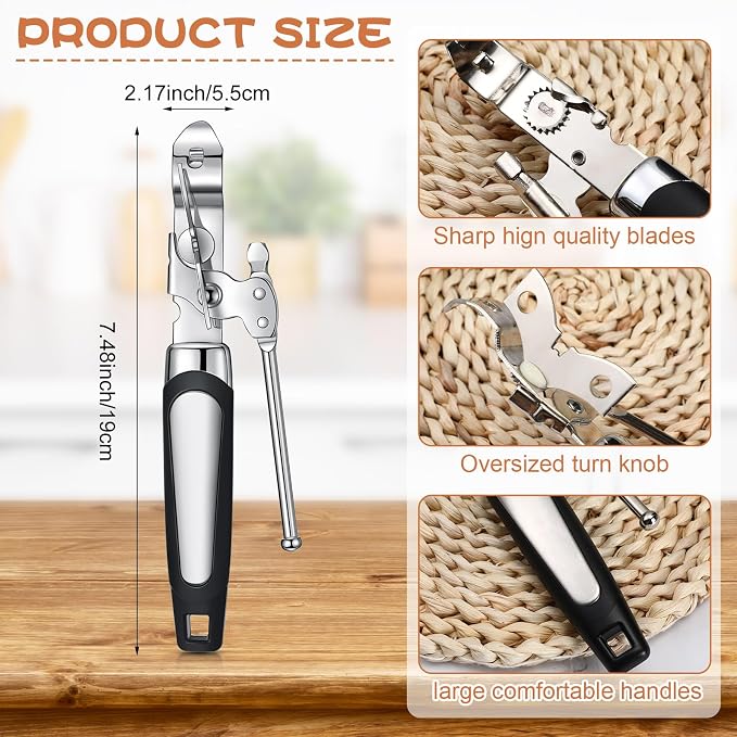 Gisafai 20 Pcs Can Opener Manual Bulk Smooth Edge - Image 2