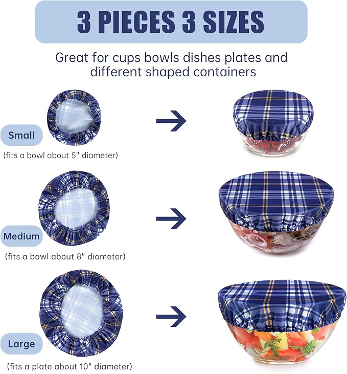 wegreeco Elastic Reusable Bowl Covers - Image 3