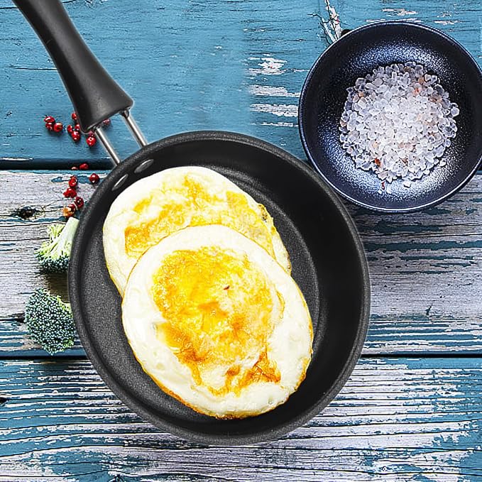 Mini Nonstick Egg & Omelet Pan – 4.7” Single Serve Frying Pan/Skillet, Diamond - Image 7
