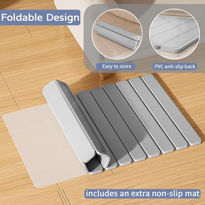 Large Stone Bath Mat 31.5 x 19.7in, Quick Dry Stone Drying Mats - Image 5