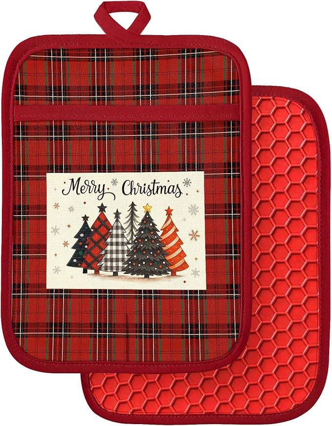 Slohif Silcone Christmas Pot Holders by Slohif