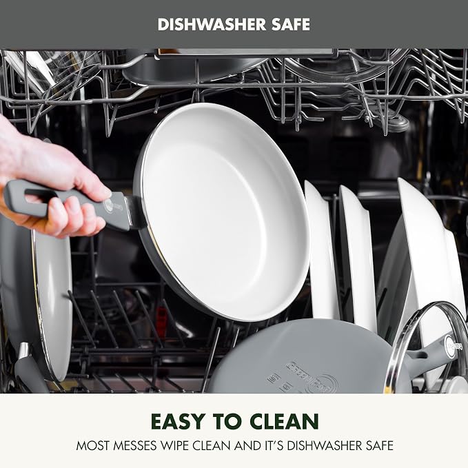 GreenPan Dover Healthy Ceramic Nonstick, 12 Piece Cookware Pots and Pans Set - Image 8