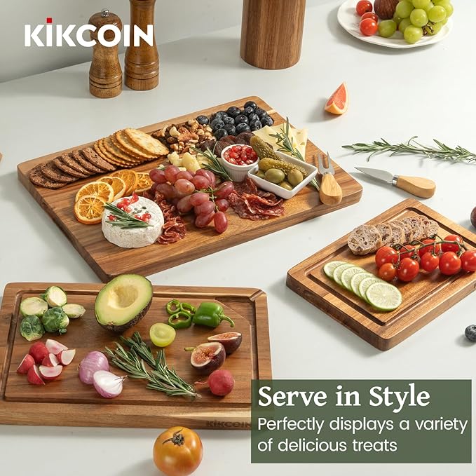 Kikcoin Acacia Wood Cutting Boards - Image 5
