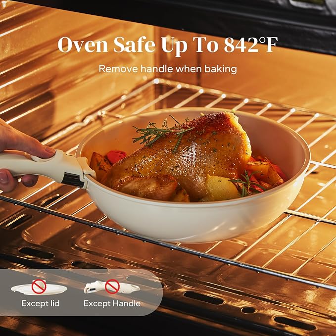 Redchef Ceramic Pots and Pans Set Non Stick, Nonstick Kitchen Cookware Sets - Image 2