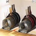 Housolution 2 Pack Pull Out Pot and Pan Organizer by Housolution