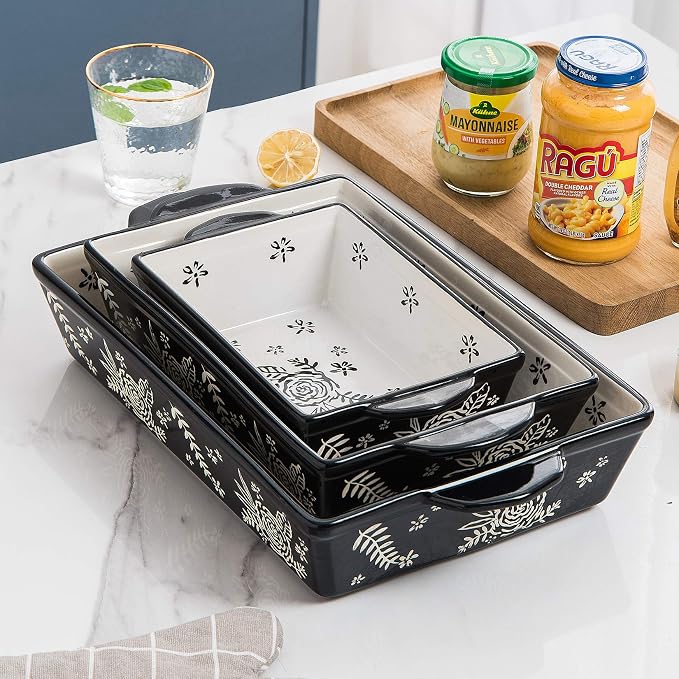 Wisenvoy Casserole Dishes For Oven Baking Dish Ceramic Casserole Dish Lasagna - Image 2