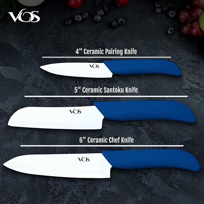 Vos Ceramic Knife Set in Elegant Gift Box, Ceramic Knives Set - Image 6