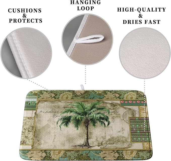 Palm Tree Kitchen Dish Drying Mat - Image 3