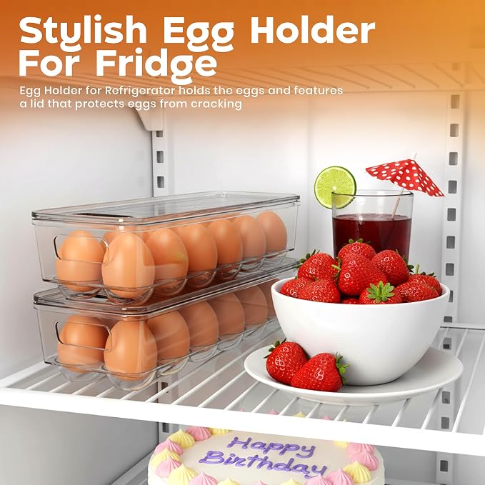 Utopia Home Egg Container With Lid and Handle - Image 5