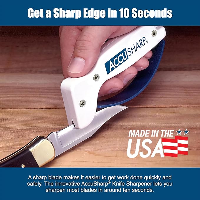 AccuSharp Knife Sharpener, Ergonomic Comfortable Handle, Compact & Easy to Use - Image 4