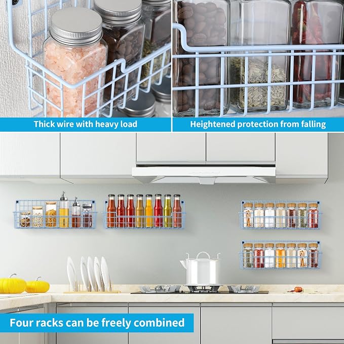 Spice Rack Wall Mount, Wall Spice Organizer - Image 6