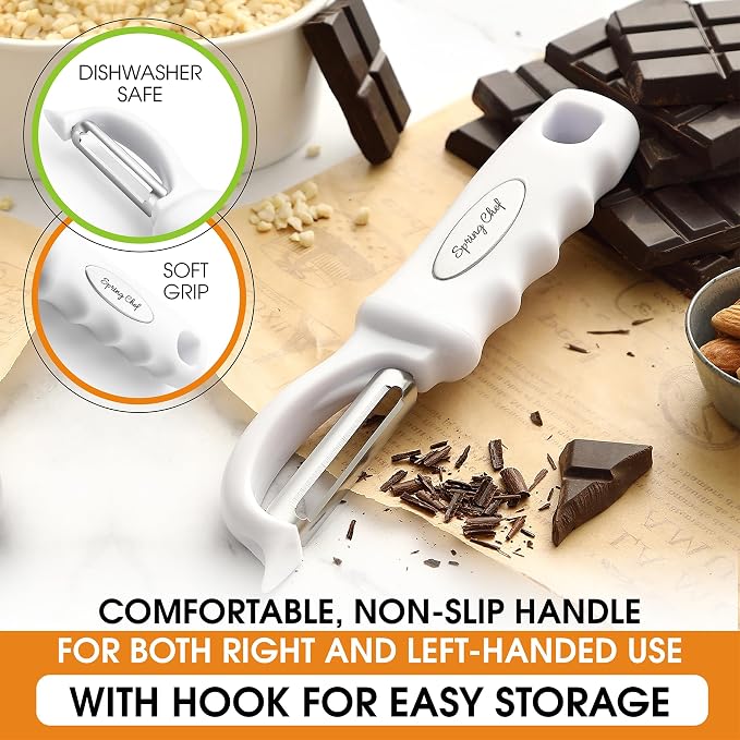 Spring Chef Premium Swivel Vegetable Peeler, Comfrotable Handle and Ultra Sharp - Image 6