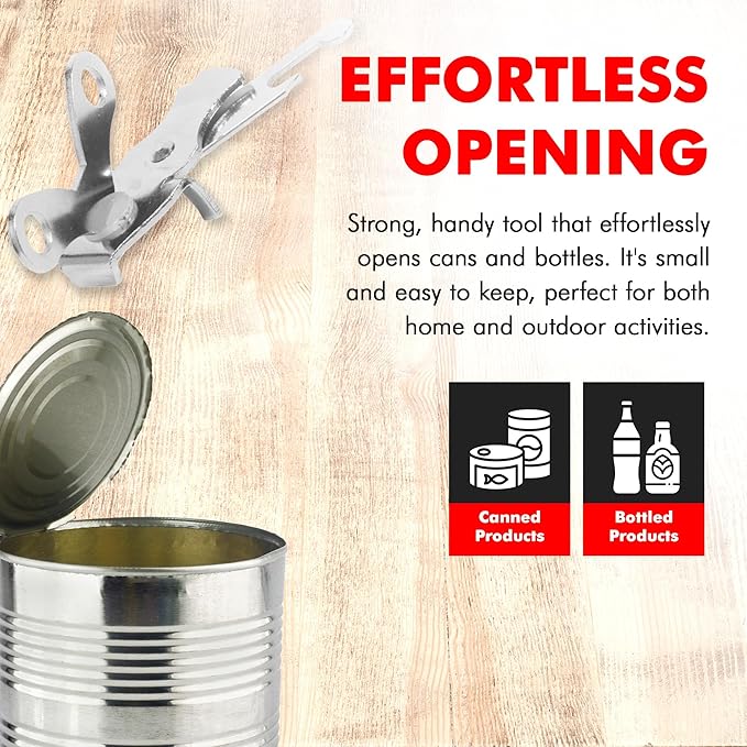 Chef Craft Select Butterfly Can Opener, 4 inches, Nickle Plated - Image 3