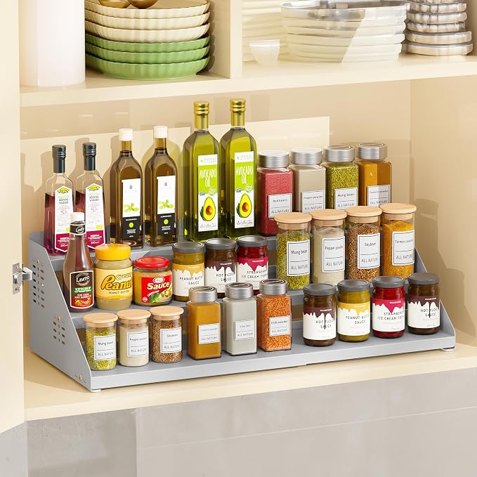 BOIVSHI Spice Rack Organizer, Metal Spice Rack Organizer - Image 2