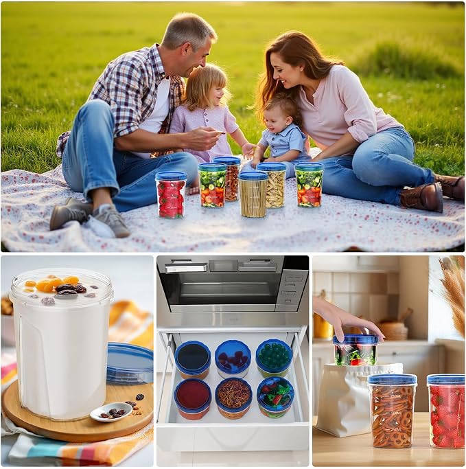 10 Pack-32 OZ Freezer Storage Containers, Small Plastic Food Storage Containers - Image 6