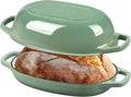 EDGING CASTING Enameled Cast Iron Oval Dutch Oven Pot by EDGINGCOOKWARE