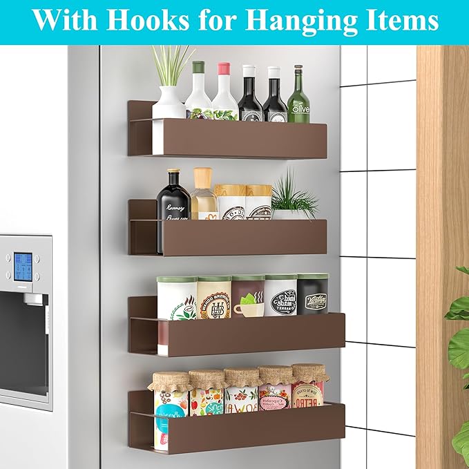 HuggieGems 4 Pack Magnetic Spice Storage Rack Organizer - Image 2