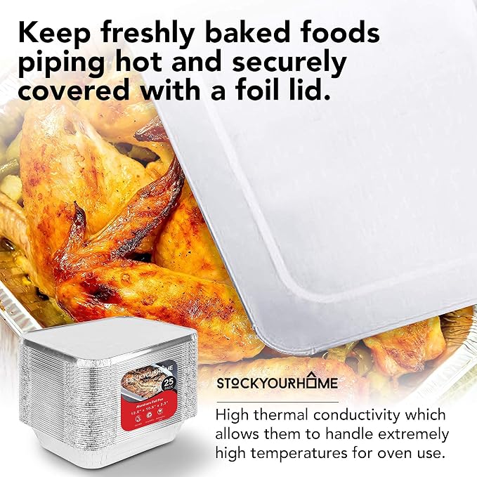 Stock Your Home 9x13 Aluminum Trays - Image 7