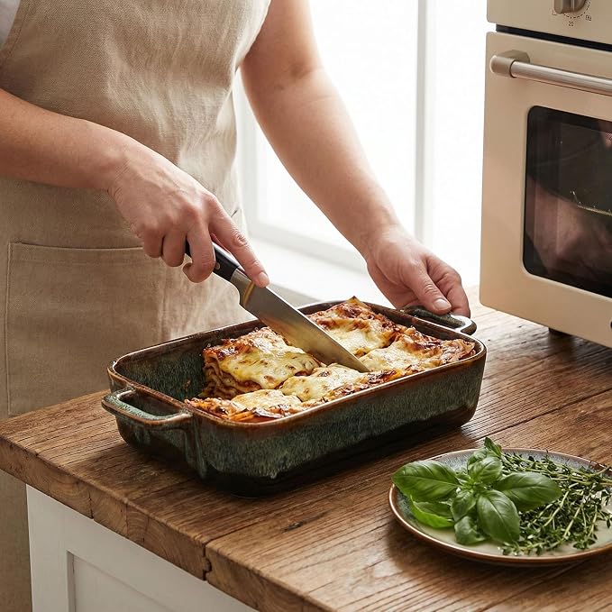 10" x 8" Porcelain Rectangular Casserole Dishes - Image 5
