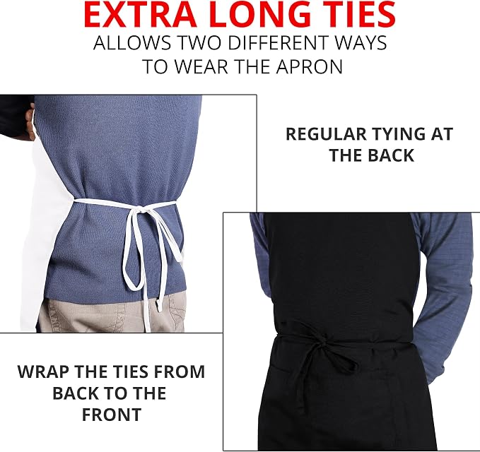 Utopia Kitchen 2 Pack Bib Apron, Adjustable - Image 6