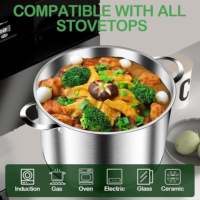 STOCKPOT Cooking Pot, Stainless Steel Stock Pot - Image 4