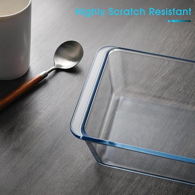 NUTRIUPS 2.4QT Rectangular Deep Glass Baking Dish, Glass Baking Pan - Image 6