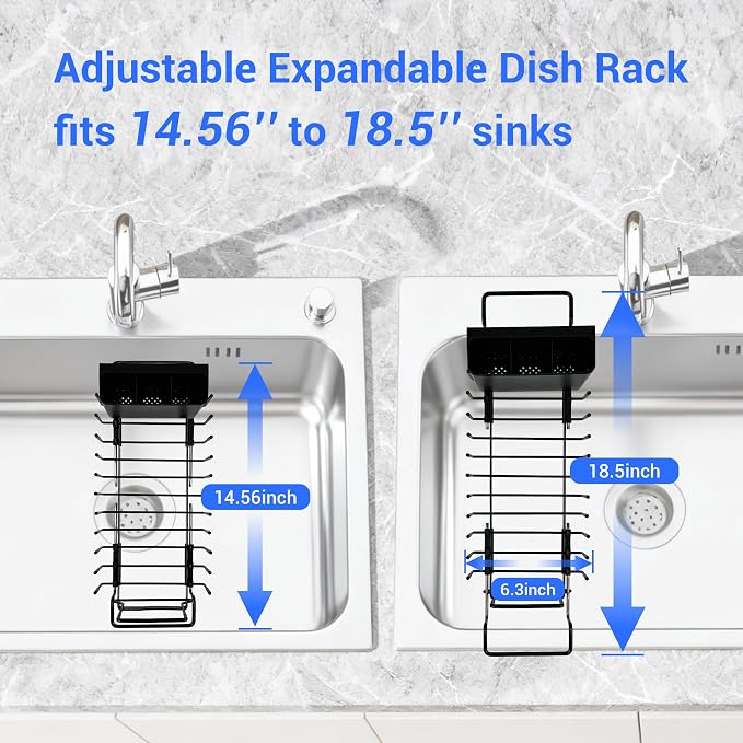 Expandable & Collapsible Dish Drying Rack - Image 4