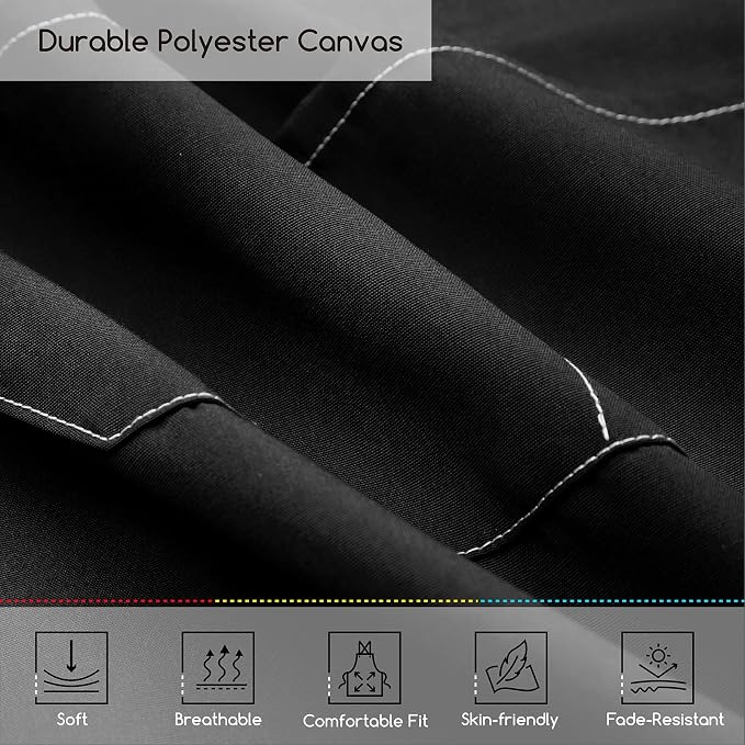 MEEDEN Painting Apron for Men Women: Adjustable Cross Back Waterproof Polyester - Image 5