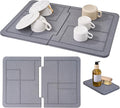 Large Stone Drying Mat for Kitchen Counter, Quick Dry Stone Dishes Mats by Dropereum