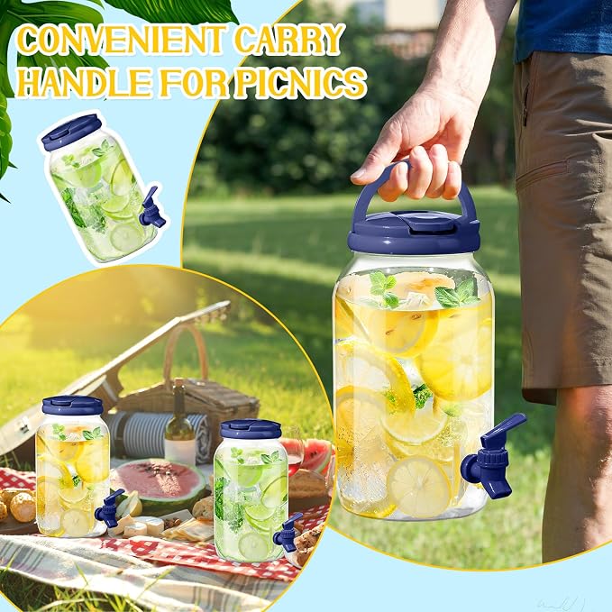 Havawish 2 Pcs 1 Gallon Plastic Beverage Dispenser - Image 3