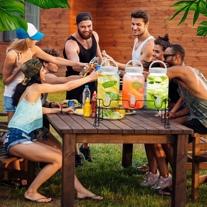 Tanlade 3 Pcs Plastic Drink Dispenser - Image 4