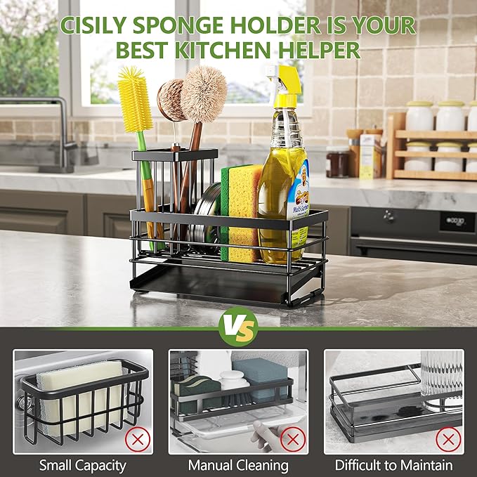 Cisily Sink Caddy Sponge Holder - Image 2