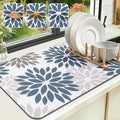 Findosom Floral Dish Drying Mat, Cuttable Drying Mat by Findosom