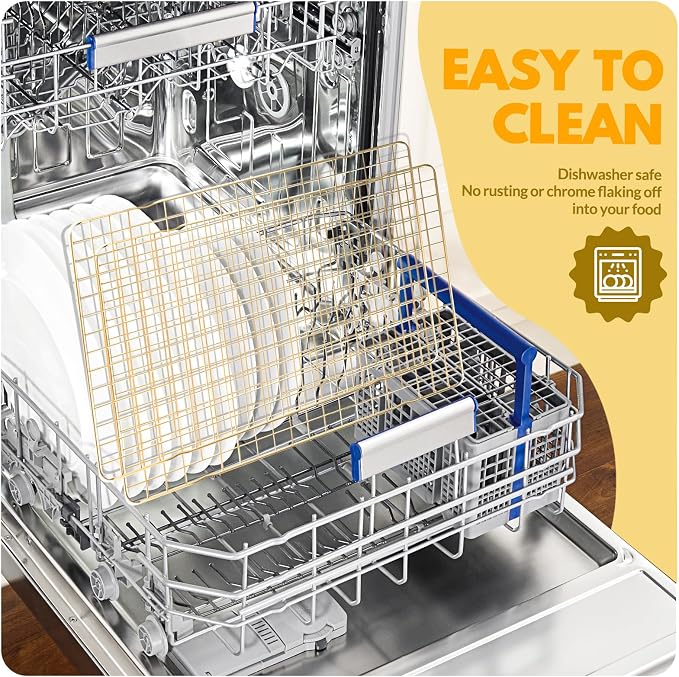 2 PCS Cooling Racks for Cooking and Baking, 15x10 Inches Stainless Steel - Image 5