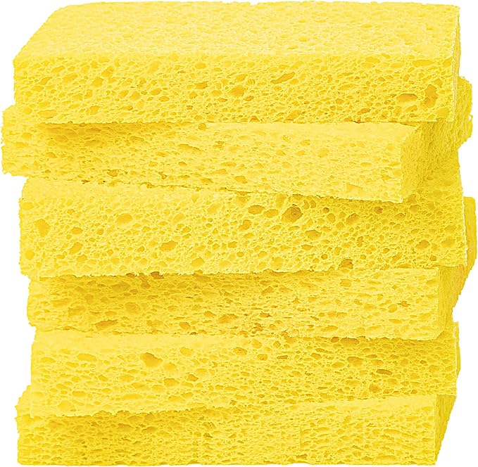 Cellulose Sponges, Heavy Duty Scrub Kitchen Sponge, Clean Tough Messes Without by ARCLIBER
