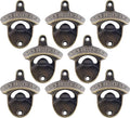 8 PCS Wall Mount Bottle Opener Antique Bronze, Old Fashioned Bulk Beer Bottle by Wallmountedbottleopener
