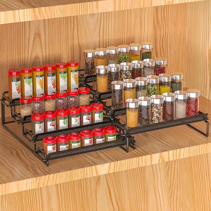 4 Tier Adjustable Spice Rack Organizer by GREATLUHENGPING