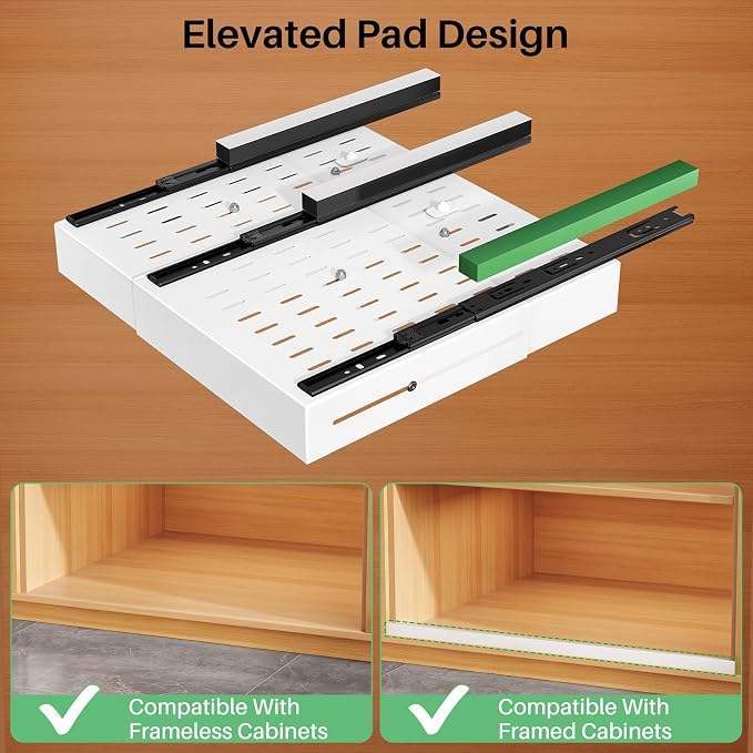 Pull out Cabinet Organizer, Expandable Width, Depth - Image 5