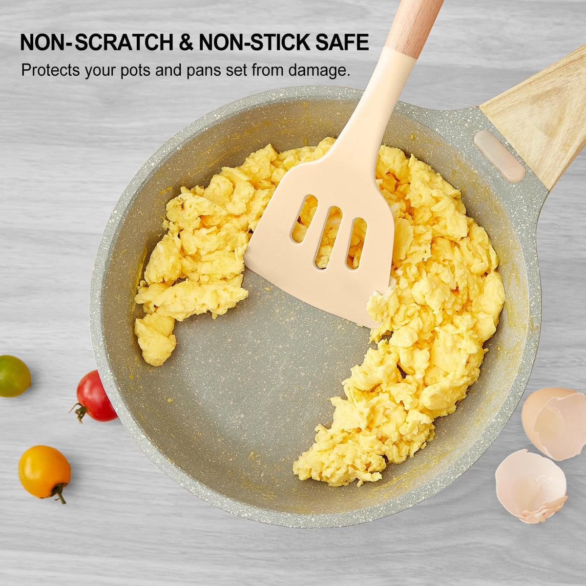 Kitchen Utensils Set - 34 PCS Non-Stick Silicone Cooking Utensils Set