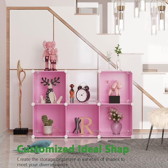 C&AHOME Cube Storage Organizer, 6-Cube Shelves Units, Closet Cabinet, DIY - Image 2