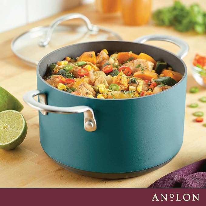 Anolon Achieve Hard Anodized Nonstick Saucepot - Image 7