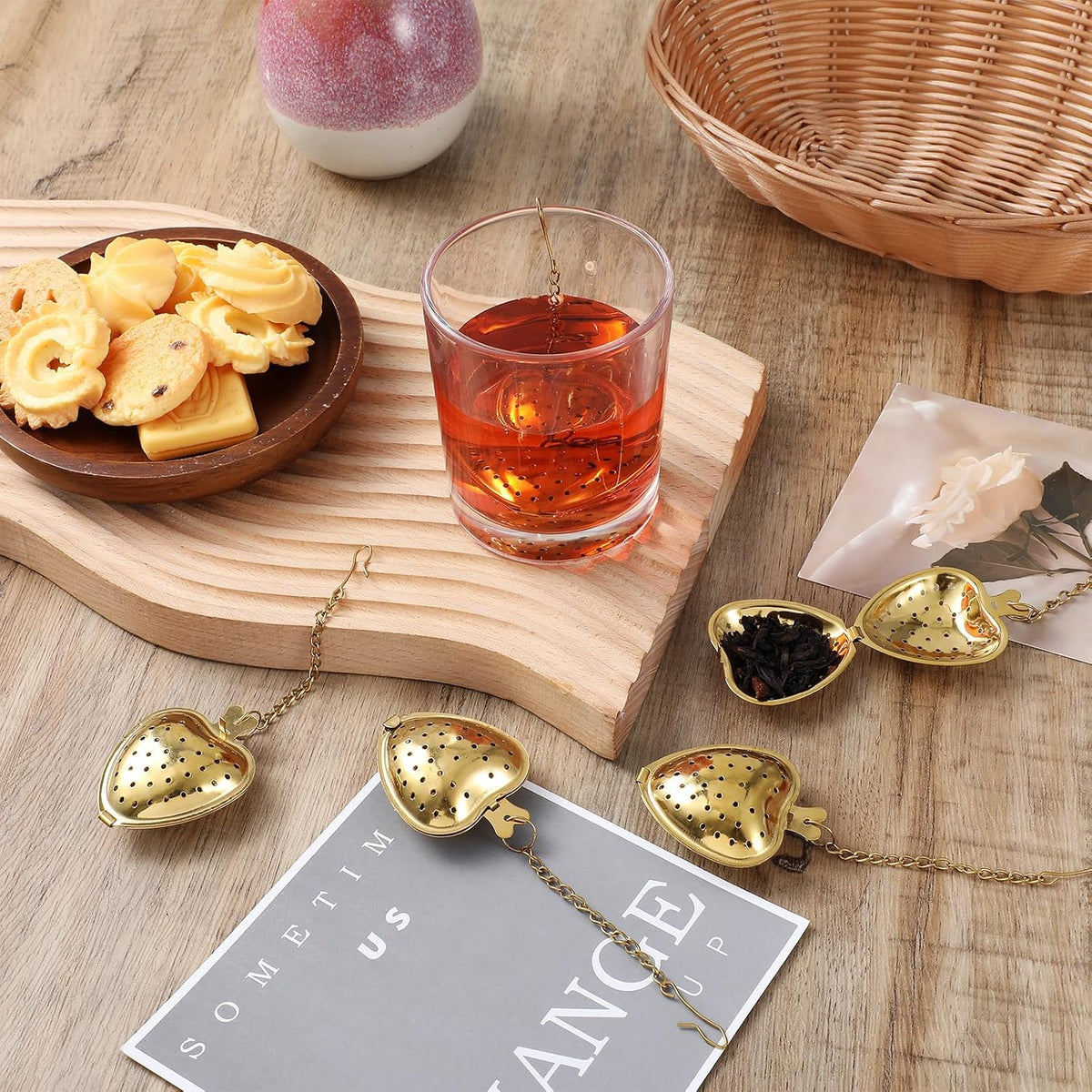 30 Pcs Stainless Steel Tea Strainer Ball Infuser Loose Leaf Steeper