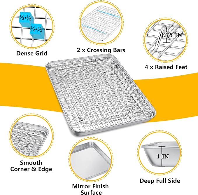 P&P CHEF 12.5 Inch Toaster Oven Pan - Image 3