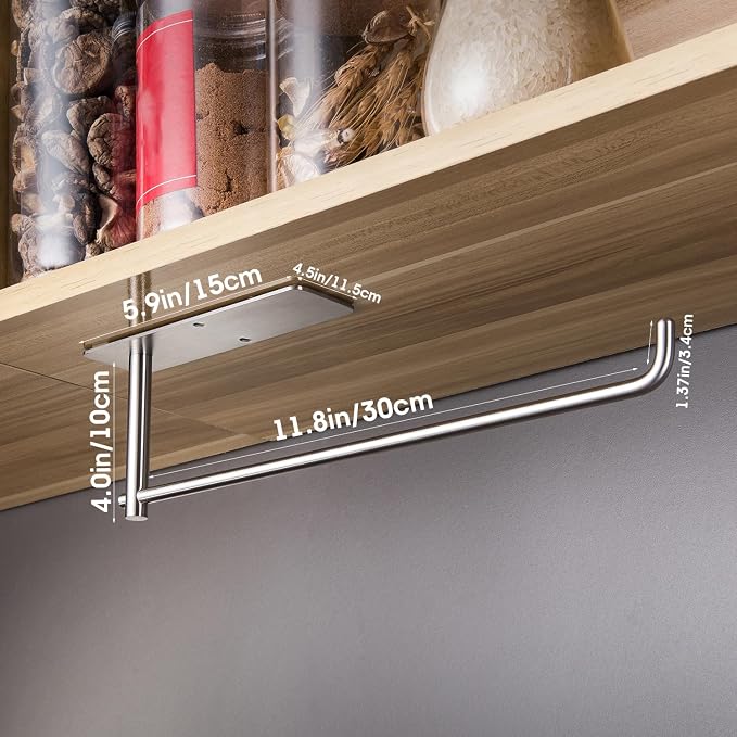 SUNTECH Paper Towel Holder Under Cabinet - Image 4