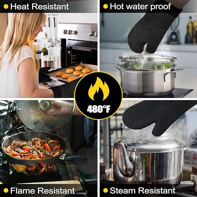 8PCS Oven Mitts and Pot Holders Sets - Image 4