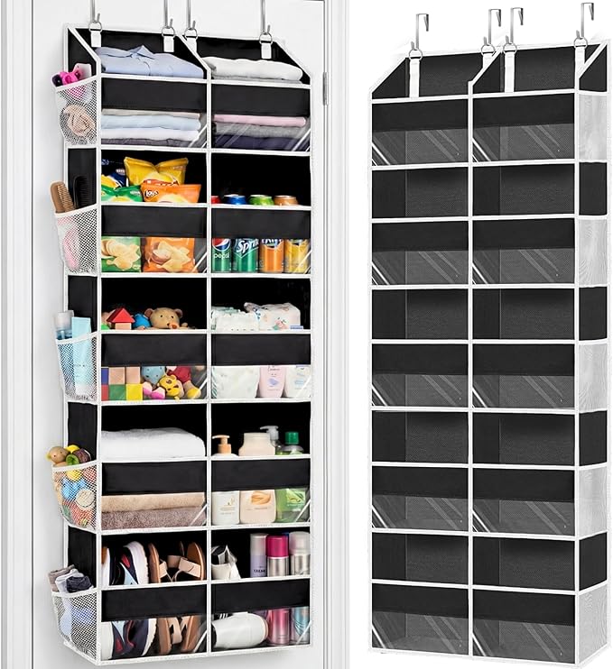 Over the Door Organizer 5 Tiers, Extra Large Behind Door Storage of 10 by Ofiray-home
