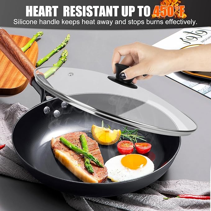 Pan Lid 8 Inch - Tempered Glass Pot Lid - Replacement Pan Cover - Image 5